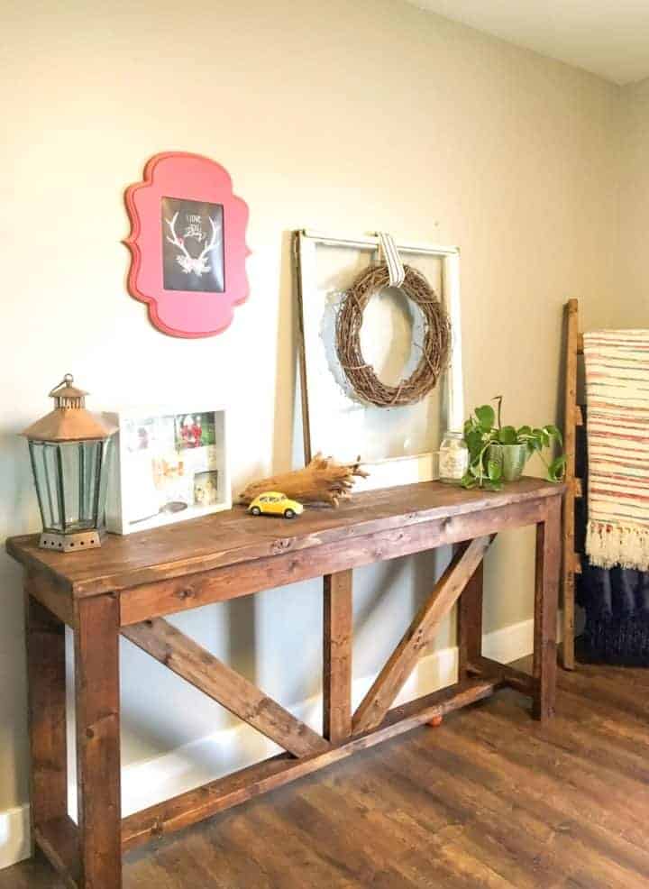 Diy Console Table Plans Ideas, How To Build A Sofa Table Out Of Pallets