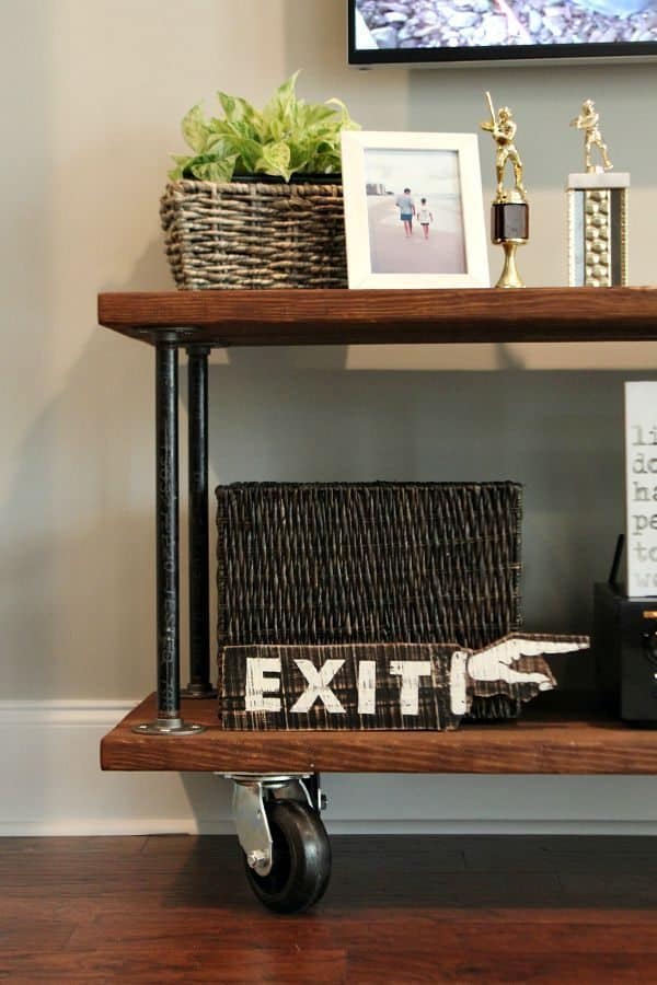 DIY Console Table on Casters