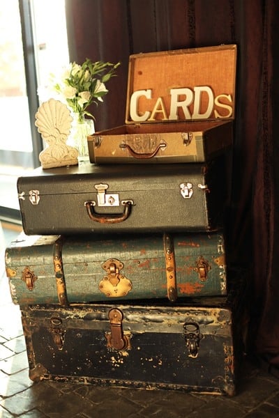 Vintage Wooden Wedding Card HEART Post Box ~ Rustic Bushel Crate