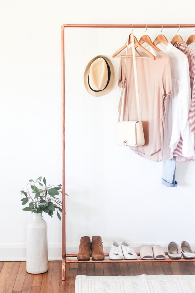 10-Copper-Clothing-Rack