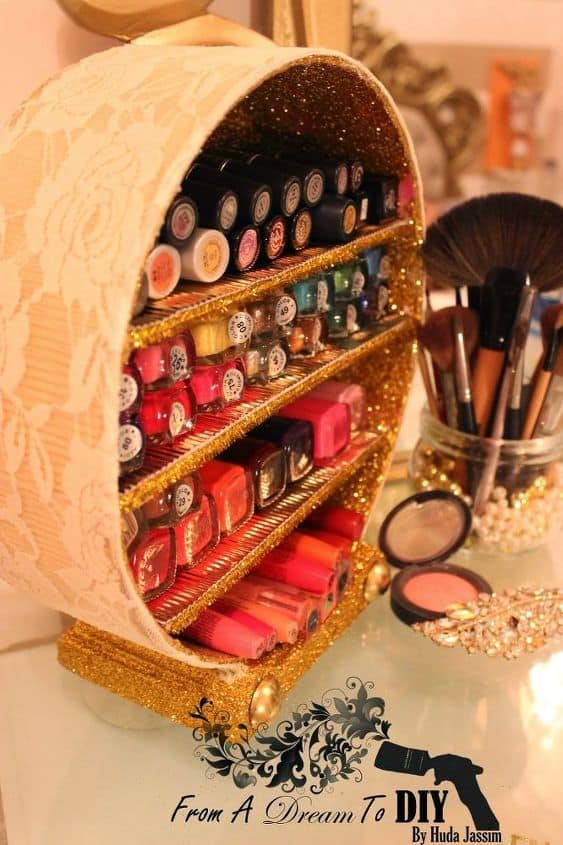 11-Glittered-Makeup-Organizer
