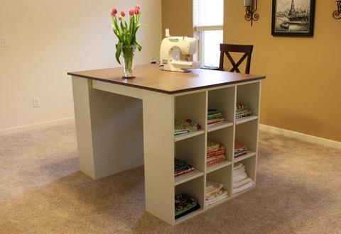 2-Drawer-Slides-Craft-Table