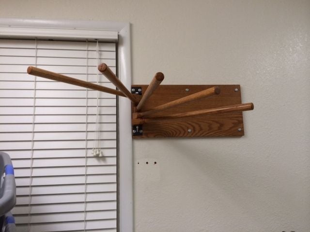 DIY Wall Mounted Clothing Rack