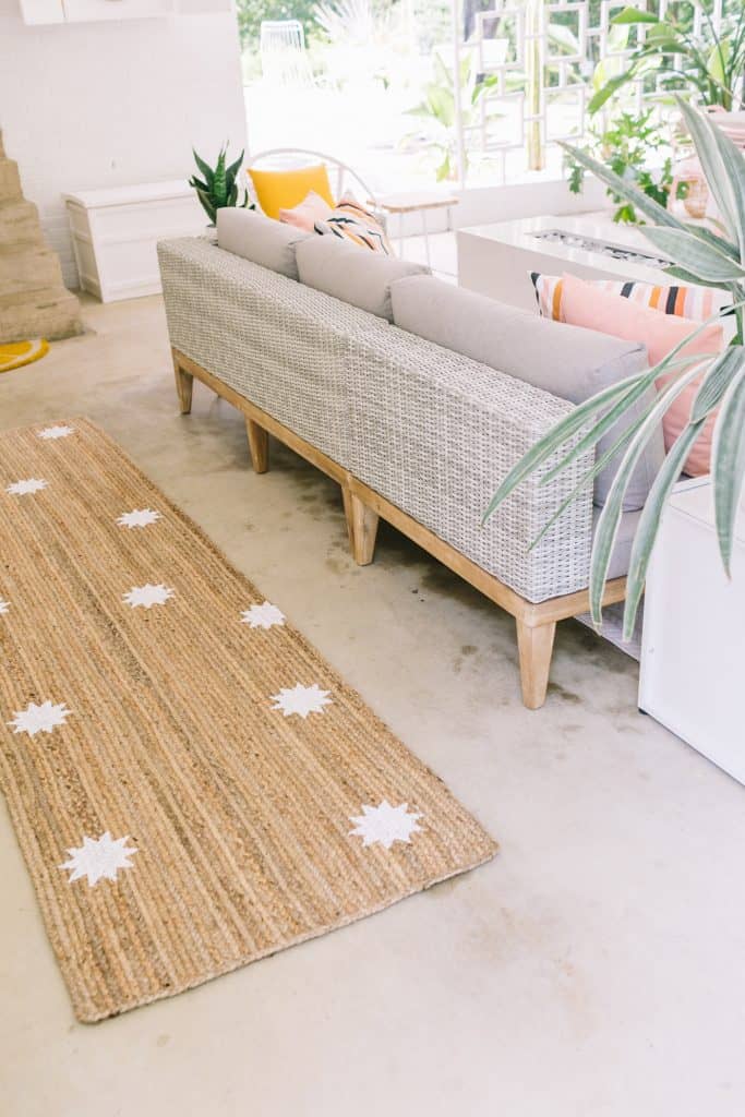 How to Paint an Outdoor Rug the Easy Way - We Speak DIY