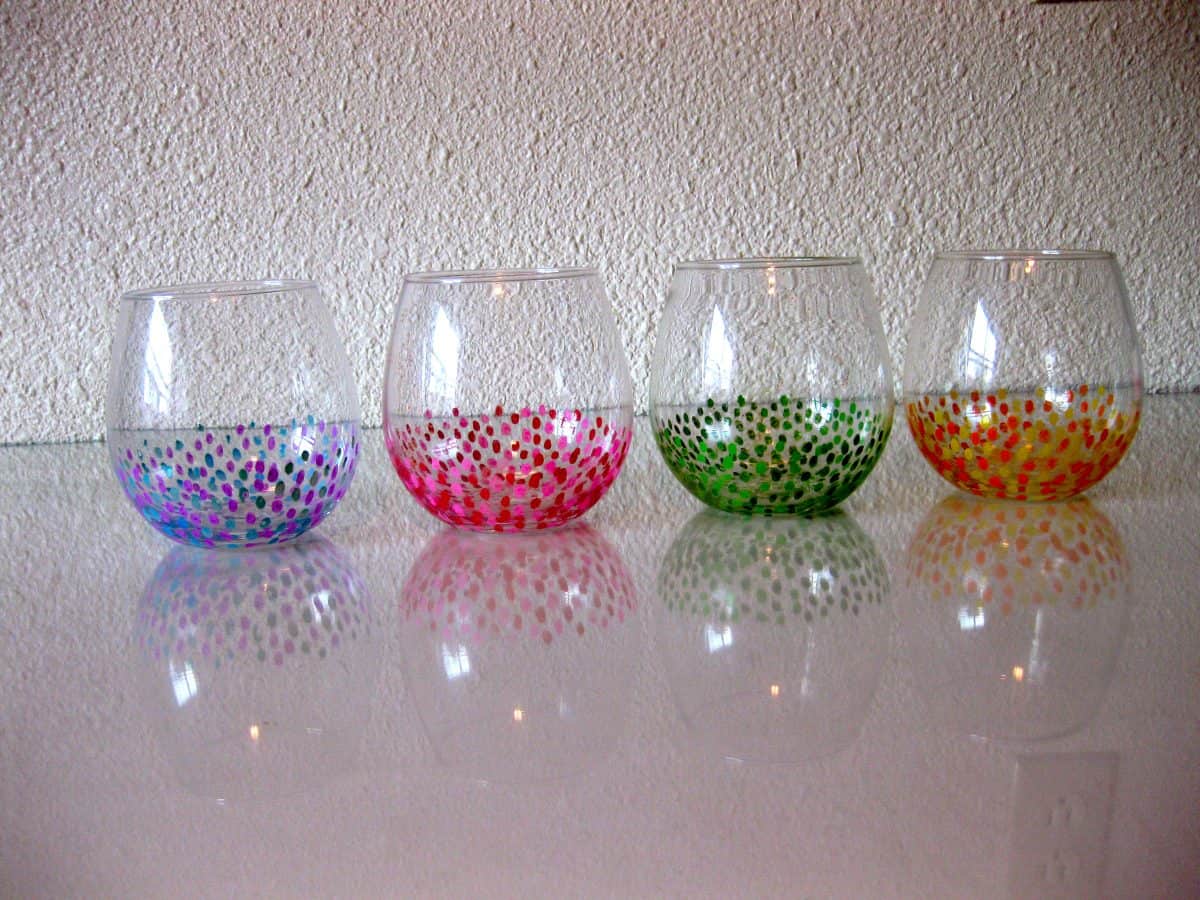15 DIY Painted Wine Glass Ideas In 2025 1 DIY Anthropologie Confetti Wine Glasses 1200x900