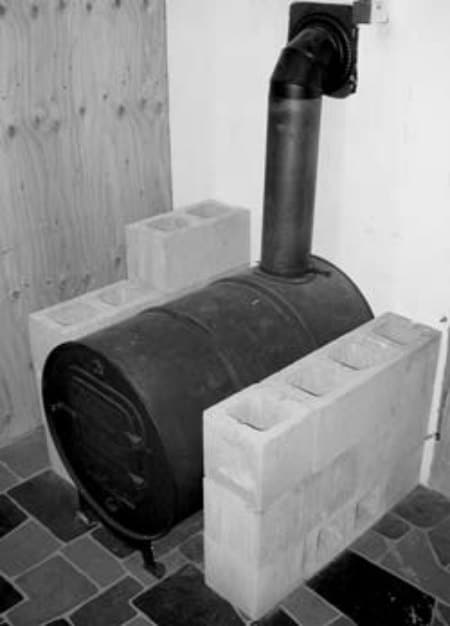 Deluxe Barrel Wood Stove
