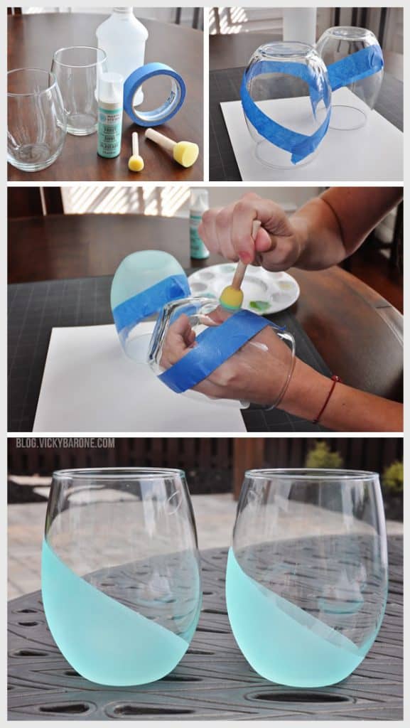 DIY Painted Wine Glasses (from the Dollar Store!) - The Navage Patch