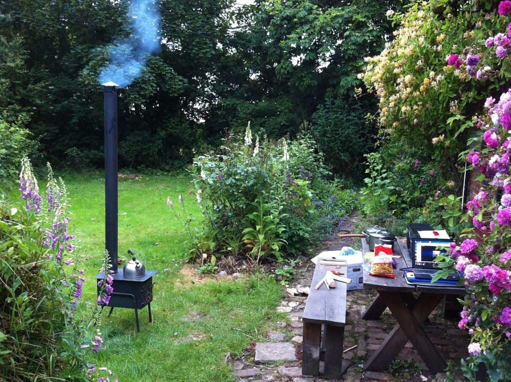 Wood-Burning Stove From Steel Sheet Metal