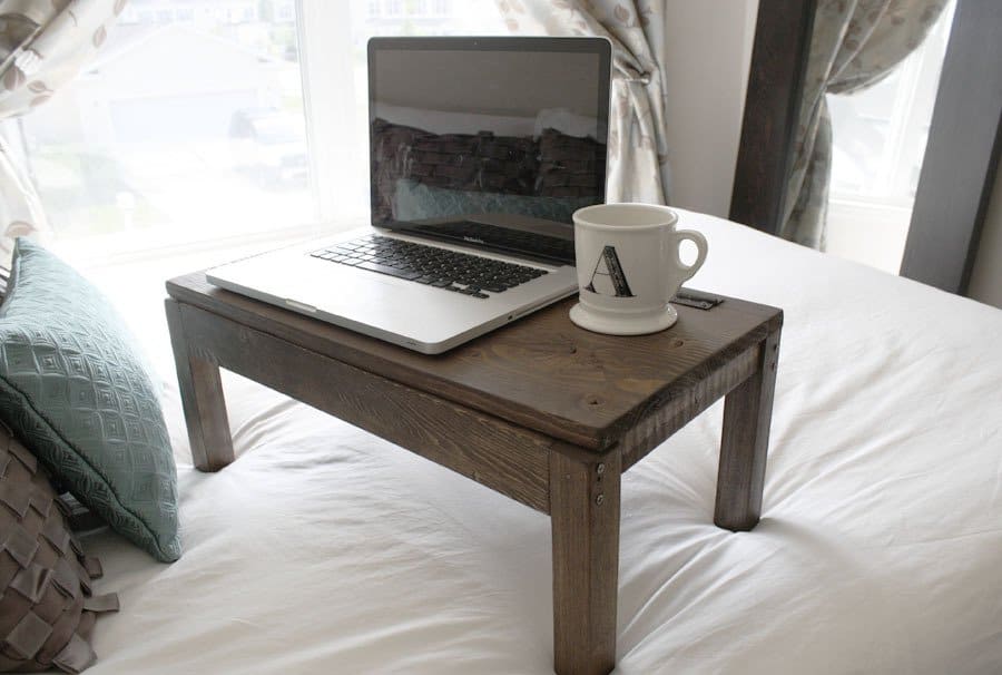 Inexpensive Scrap Wood Lap Desk