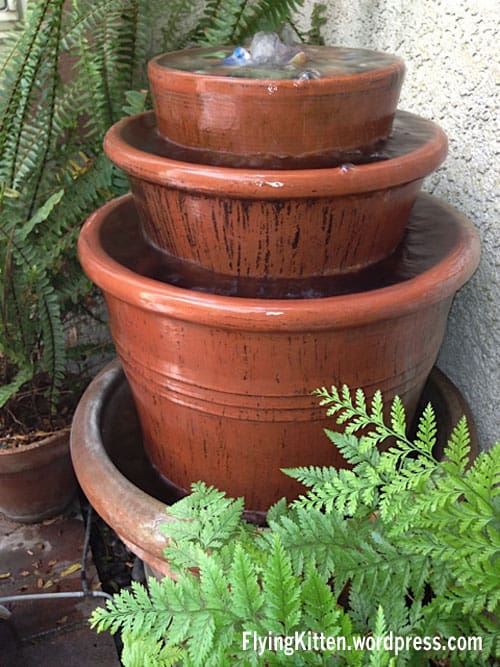 Clay Planter Fountain