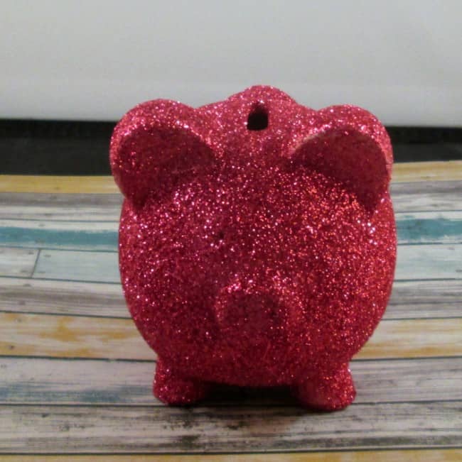 Glittery Dollar Store Pig