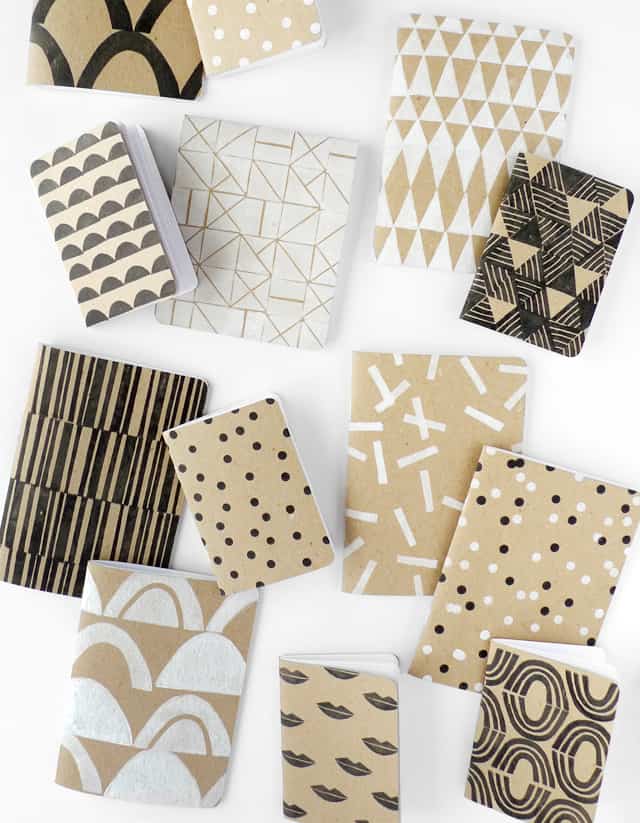 DIY Patterned Notebooks