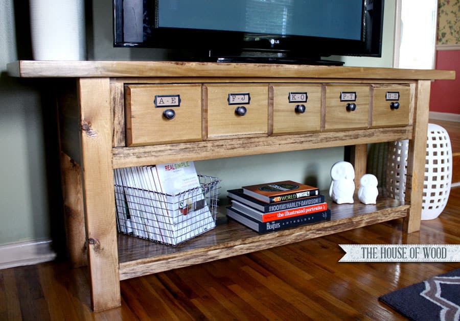 Pottery Barn Inspired TV Stand