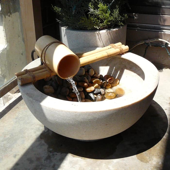 Table-Top Bamboo Water Feature