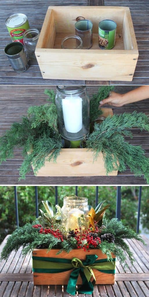 10-Minute Christmas Centerpiece Box