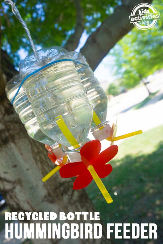 Powerade Bottle Hummingbird Feeder