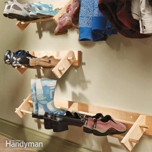30 DIY Shoe Rack Ideas To Organize Your Space