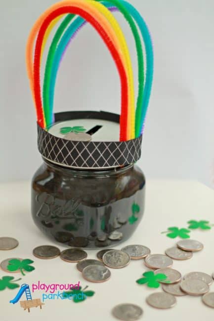 Pot ‘O Gold Mason Jar Bank