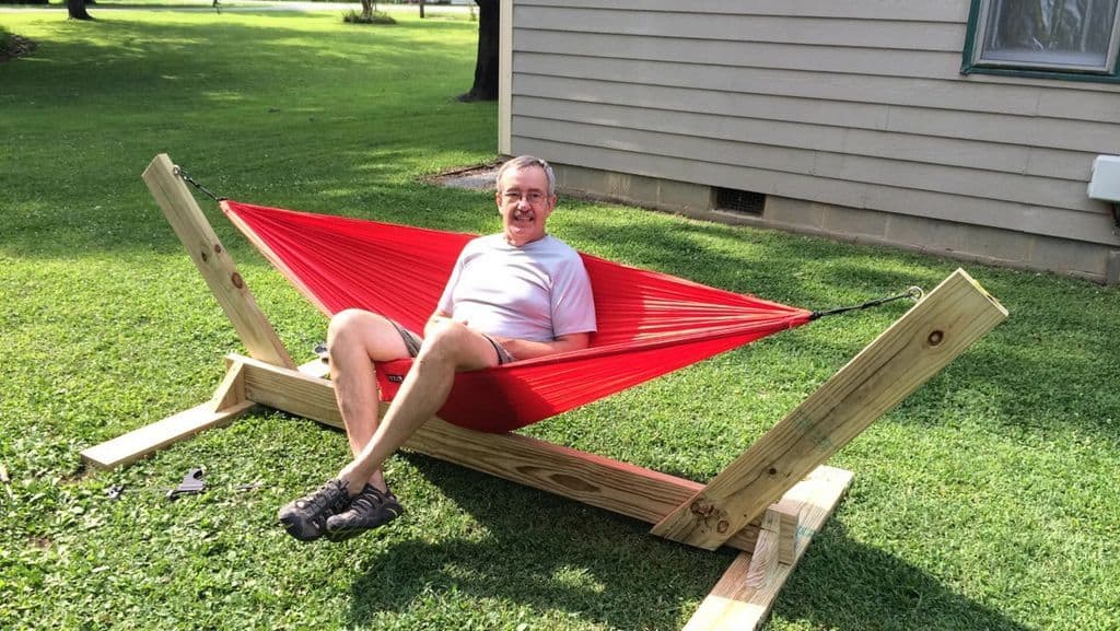 Super Basic Wooden Hammock Stand