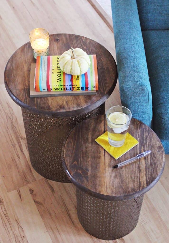 DIY Brass Nesting Tables