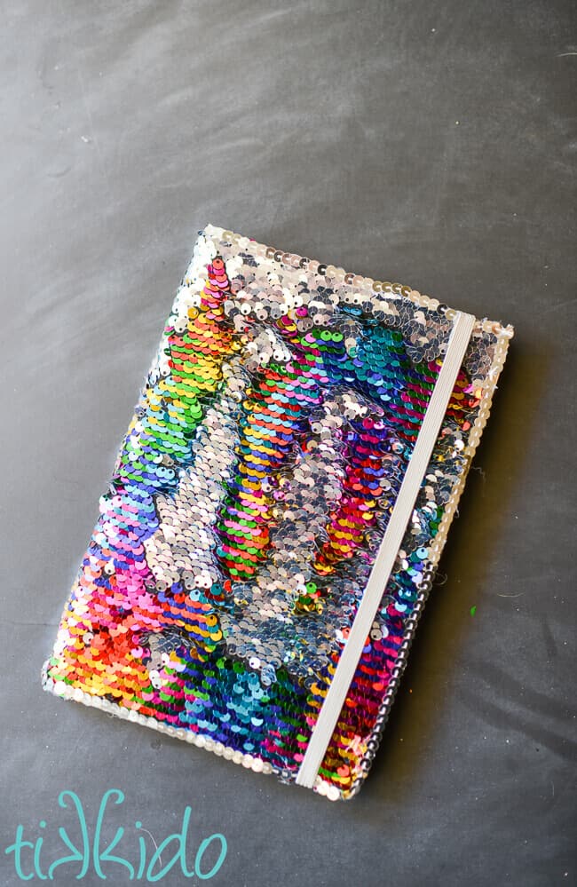 Mermaid Sequin Notebook Cover