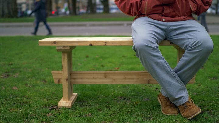 Three Board Bench