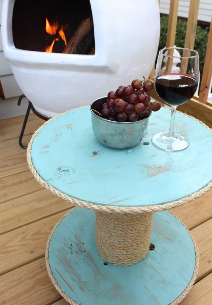 Nautical Spool Side Table