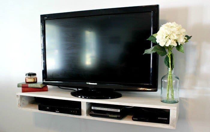 Easy Floating TV Shelf