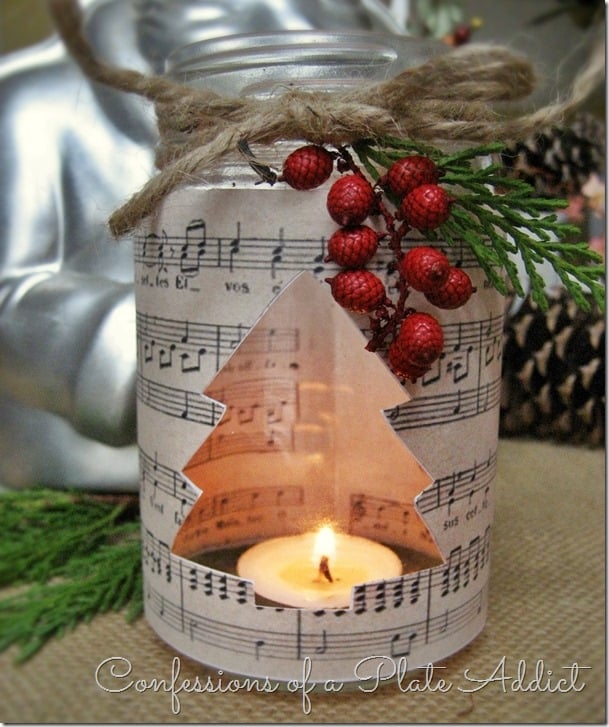 Sheet Music Candleholder