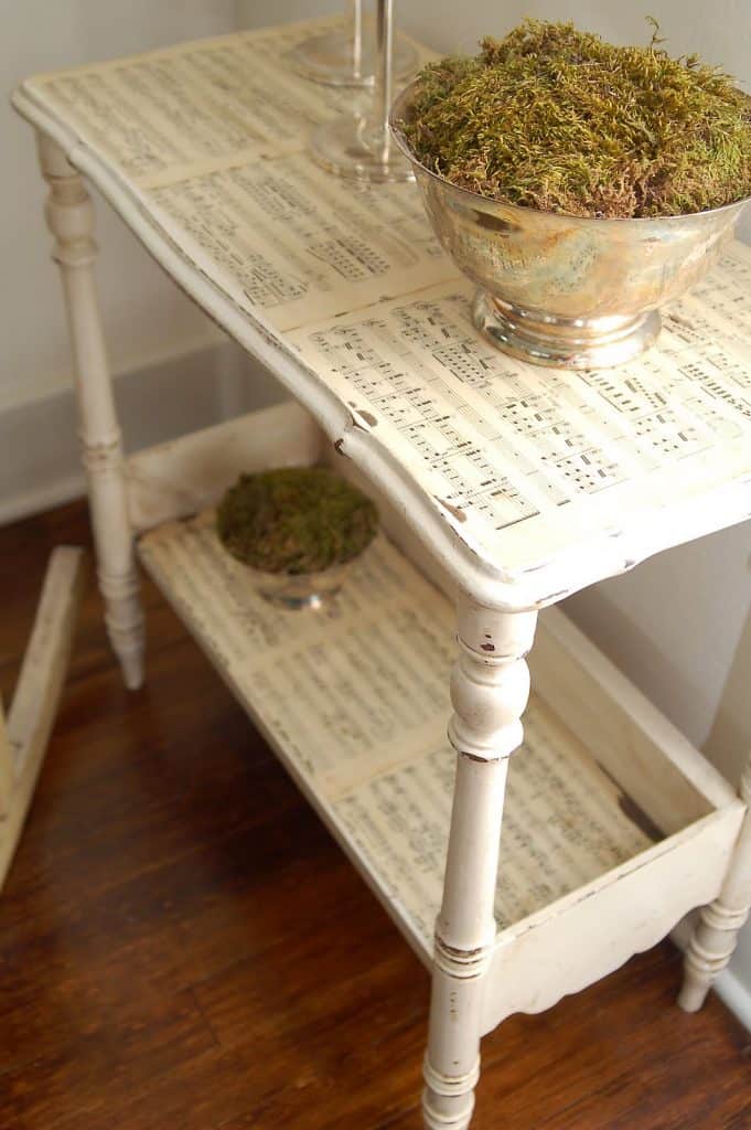 Sheet Music Upgrade Side Table