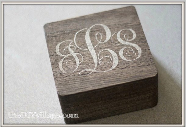 Monogrammed Jewelry Box