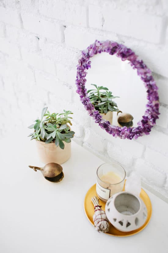 Amethyst Mirror Frame