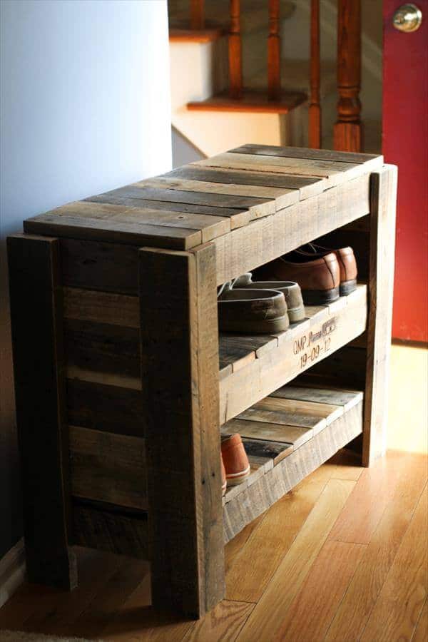 Pallet Shoe Rack