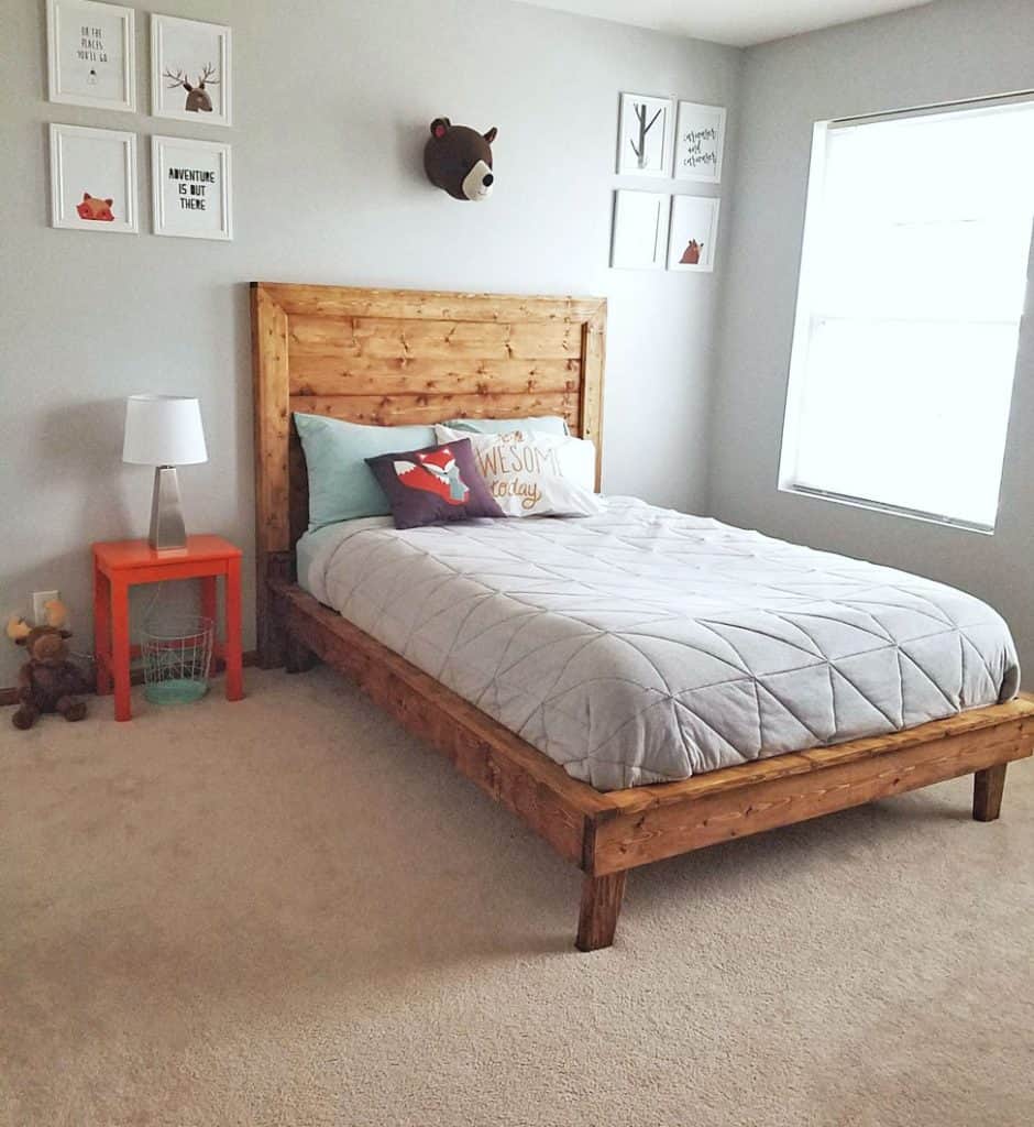 Beautiful Basic Wooden Bed