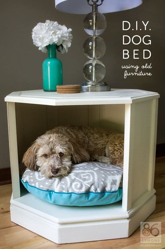 DIY Dog Bed Table