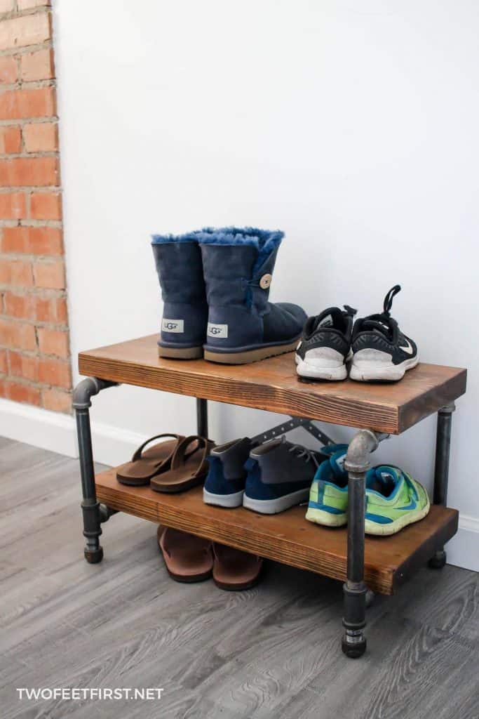 Industrial Chic Shoe Rack