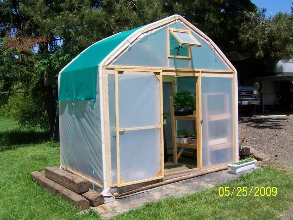 Repurposed Carport Greenhouse