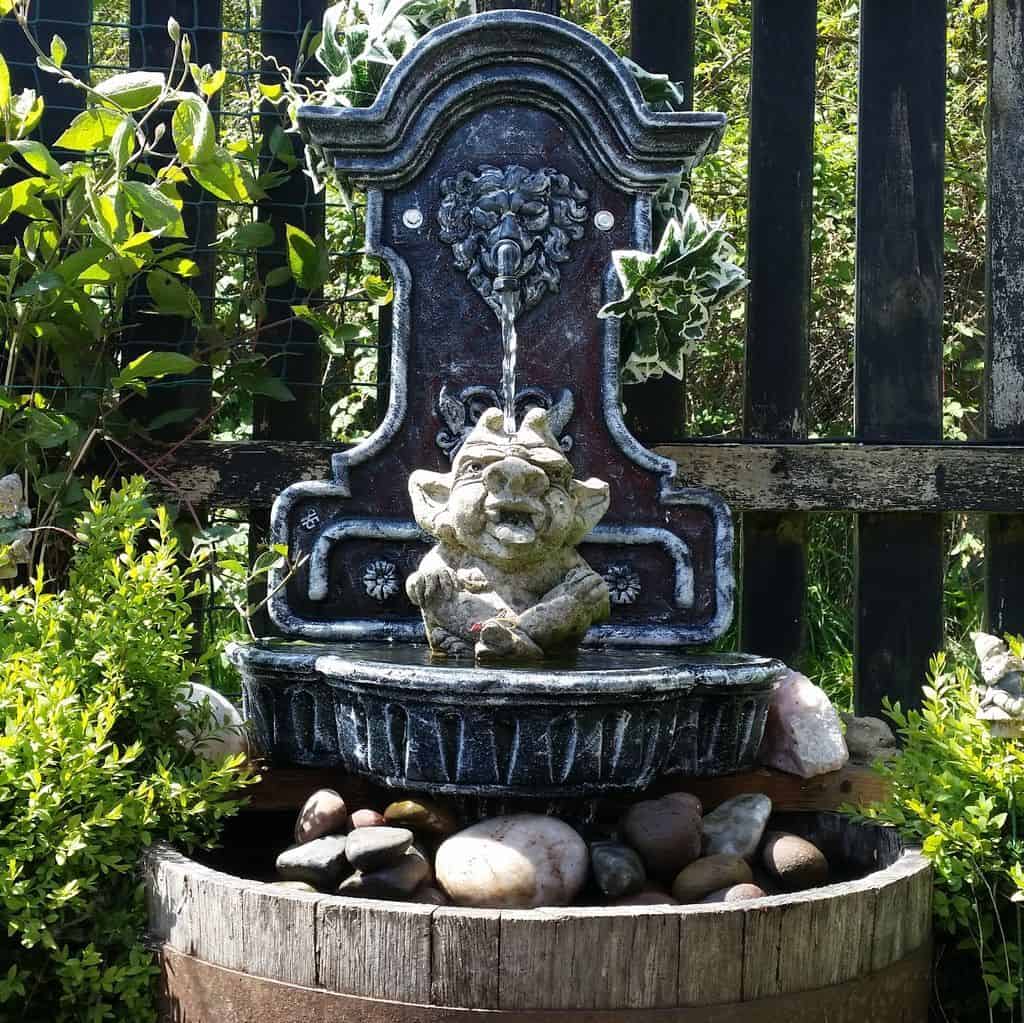 Upcycled Cast Iron Sink Fountain