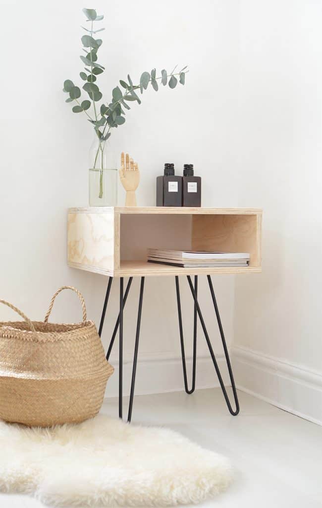 DIY Mid-Century Wood Box Stand