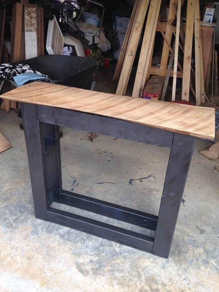 Pottery Barn Inspired Simple TV Console Stand
