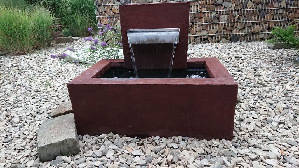 Oxidized Concrete Fountain