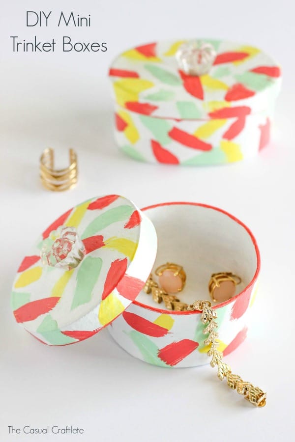 Mini Paper Mache Trinket Boxes