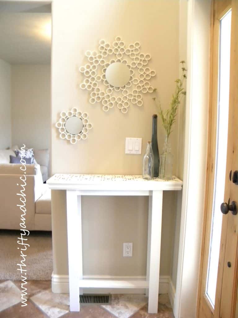 PVC Pipe Mirror Frame