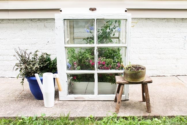 Upcycled Window Greenhouse