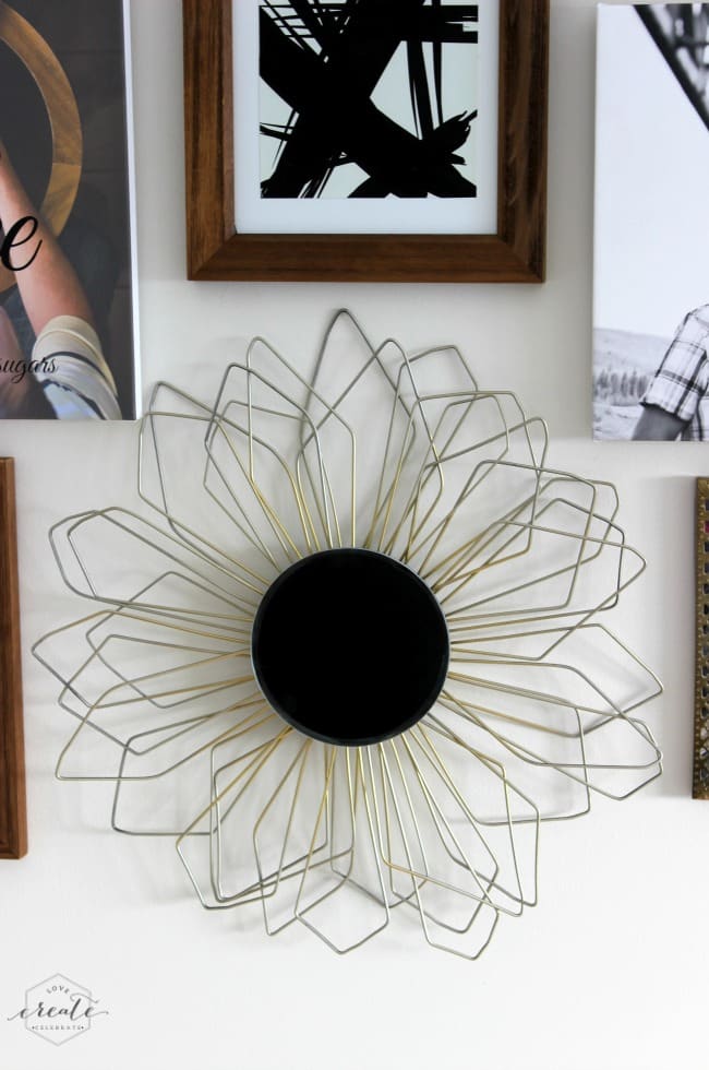 Metal Sunburst Mirror Frame