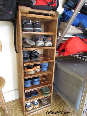 Scrap Wood Shoe Rack