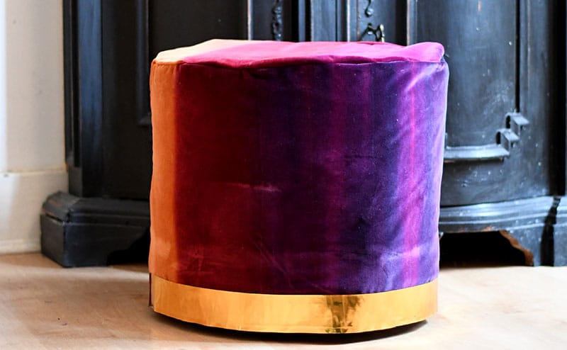 Velvet Pouf