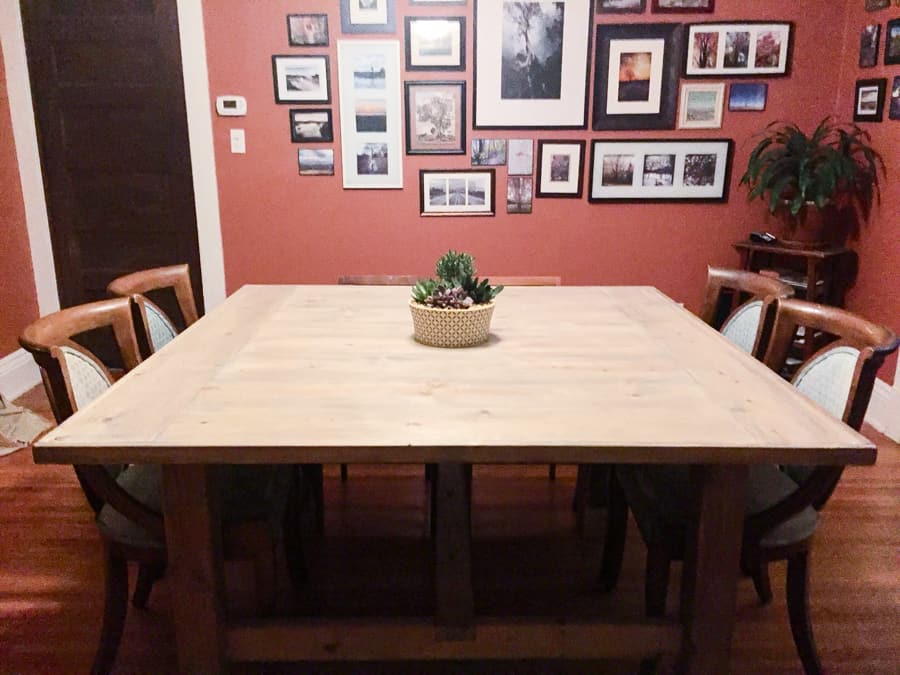 <strong>Large and Wide Square Farmhouse Table</strong>