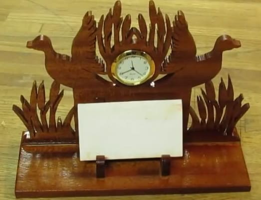 Time to Commit with This Decorative Clock Card Holder