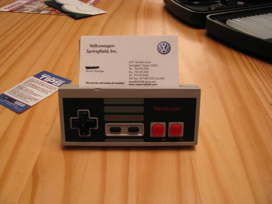 Nintendo Controller Business Card Holder